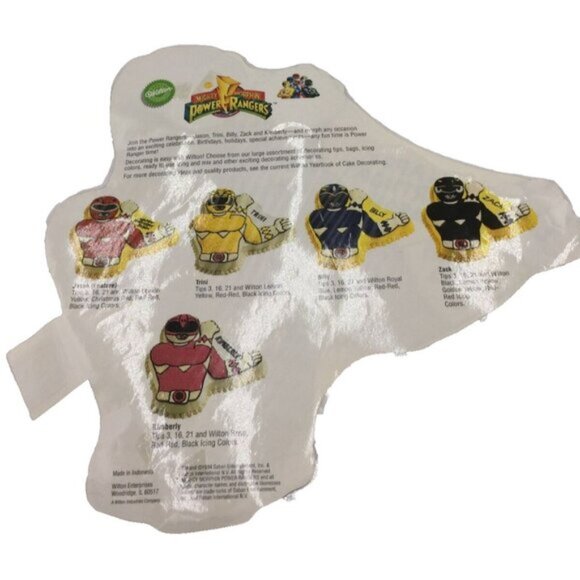 Saban Mighty Morphin Power Rangers Cake Pan Wilton 2105-5975 Vintage 1994 - Picture 10 of 12